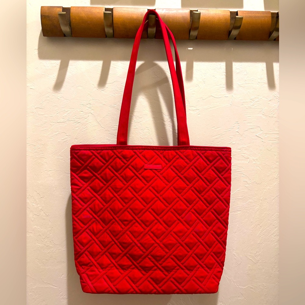 Vera Bradley Bright Red Tote in Excellent Condition